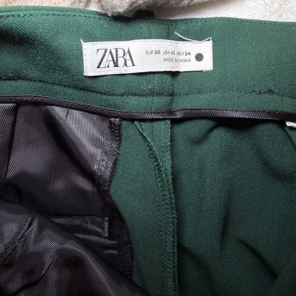 ZARA Emerald Green Double-Breasted Blazer & Trouser Set – Size S/XS - Picture 7 of 7